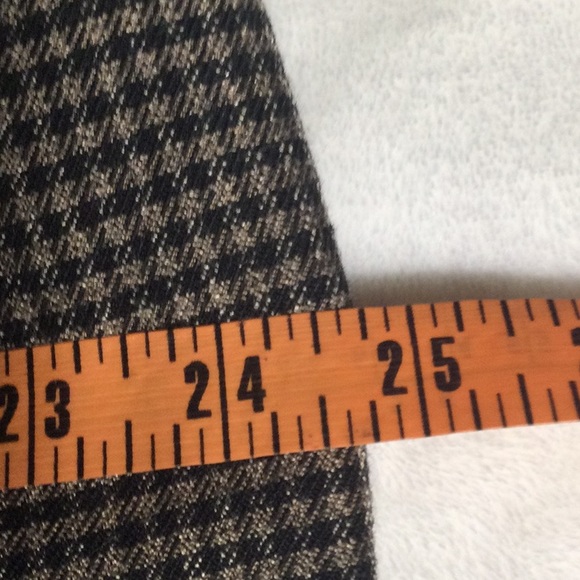 BRIGGS New York Tan snd Black Checkered pants with elastic waist band - Picture 12 of 16